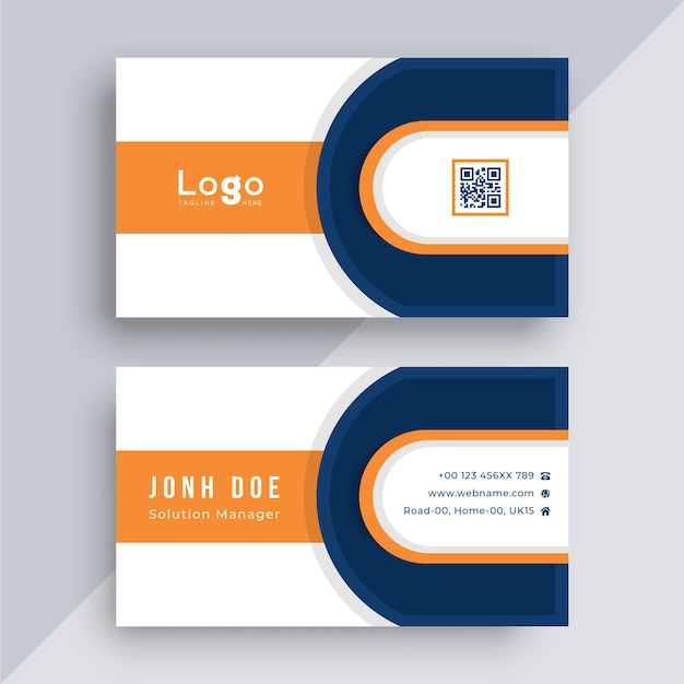 Business card design template