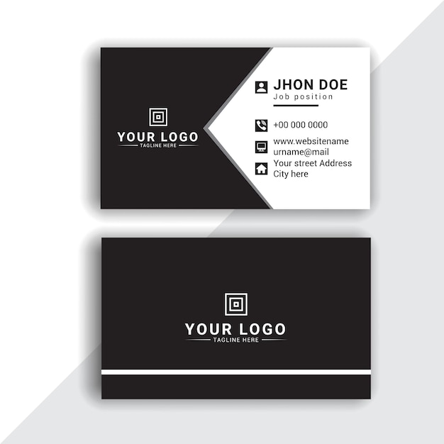 Business card design template