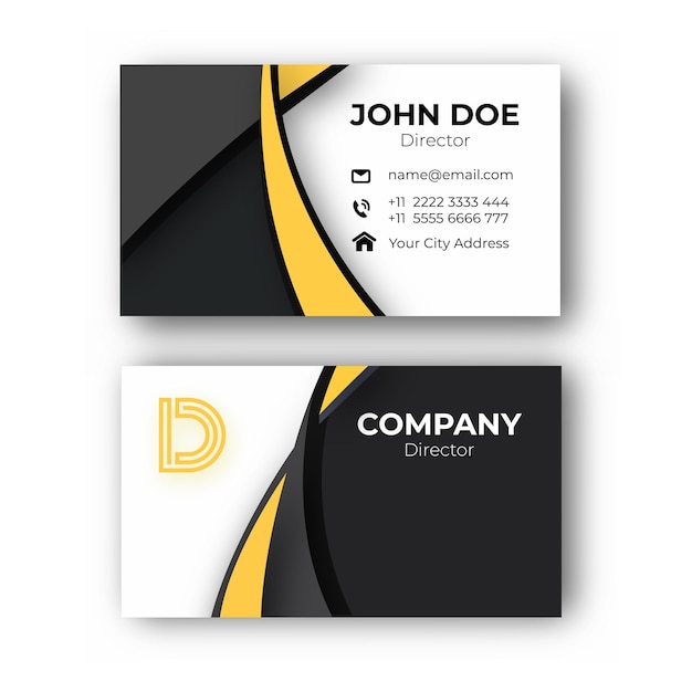 Business card design template