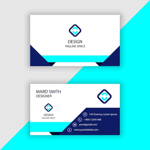 Business card design template