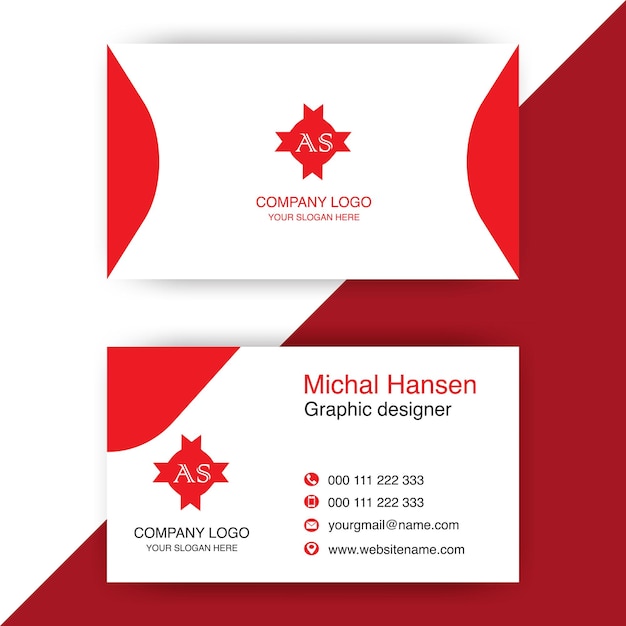 Business card design template