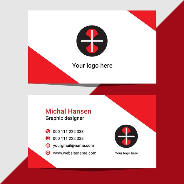 Business card design template