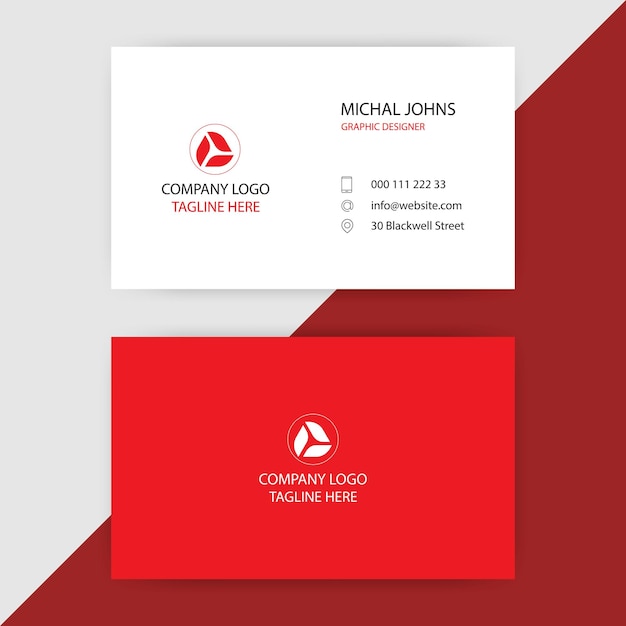 Business card design template