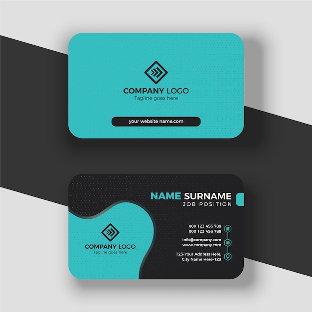 Vector business card design template