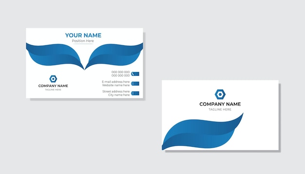 Business card design template