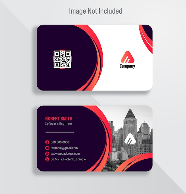 Vector business card design template