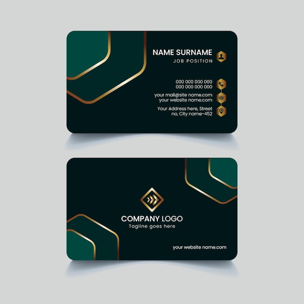 Business card design template