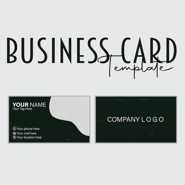 Business card design template