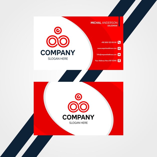 Business card design. vector modern business card template