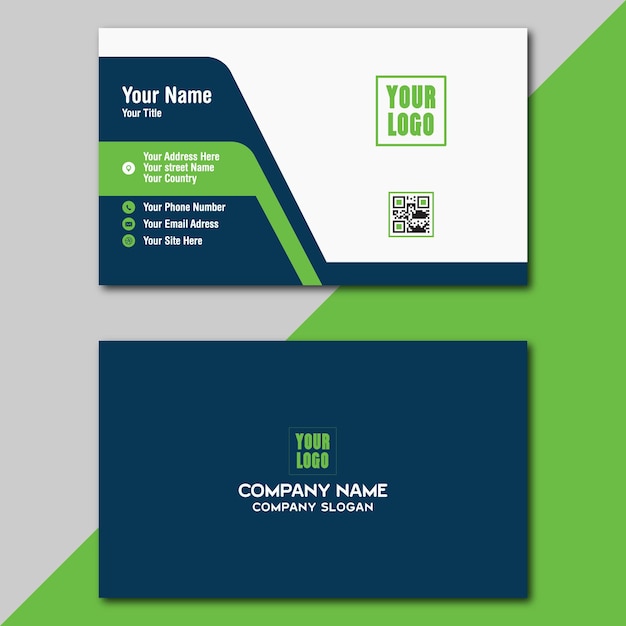 Vector business card design with eps