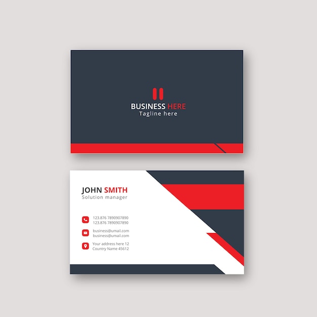 Business card design with vector