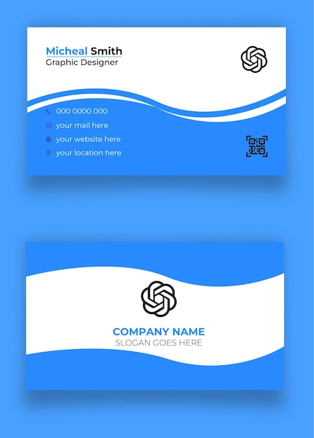 Vector business card design