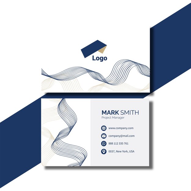 Vector business card design