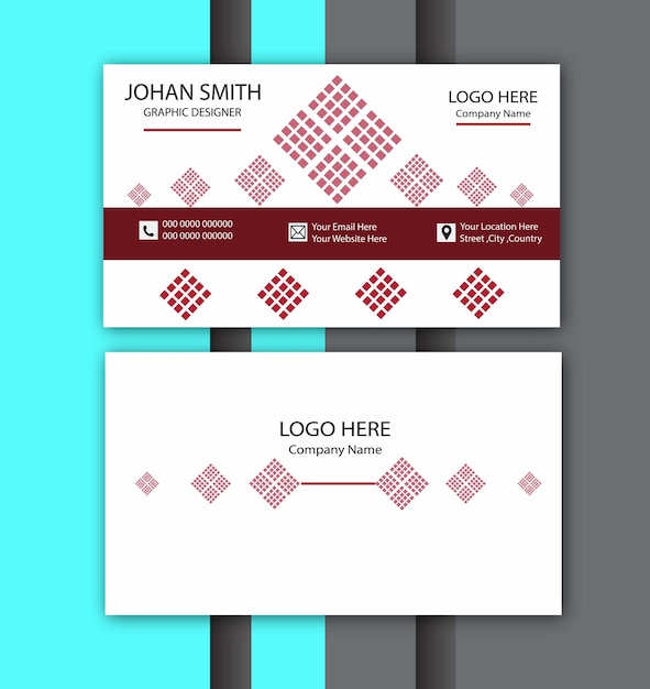 Vector business card design