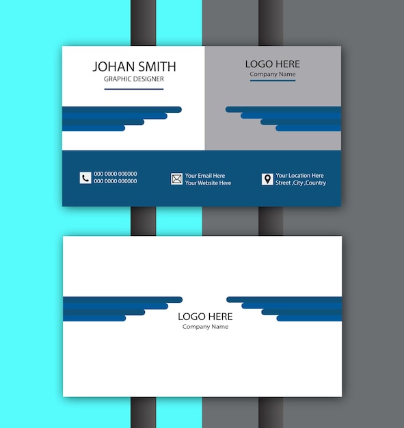 Vector business card design