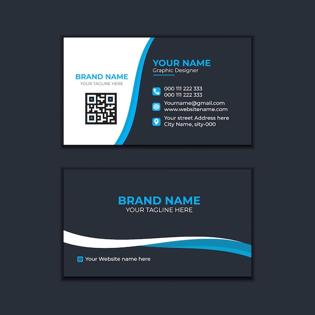 Vector business card design