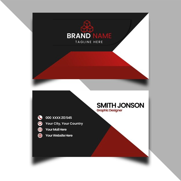 Vector business card design