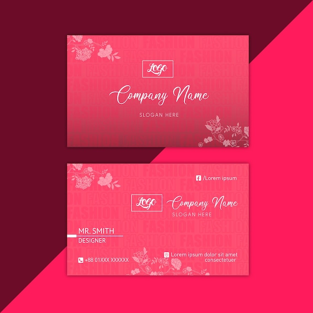 Vector business card design