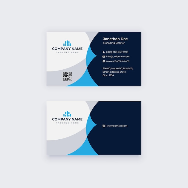 Vector business card design