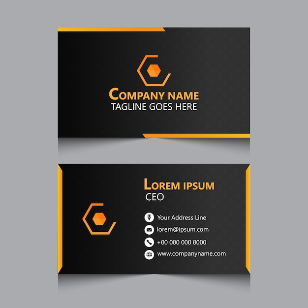 Vector business card design