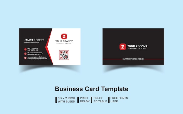 Vector business card design