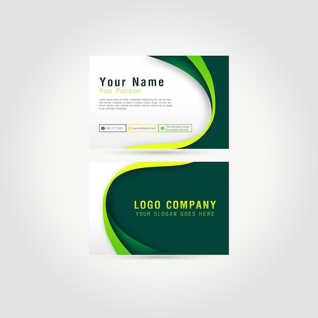 Vector business card design