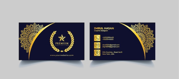 Vector business card design