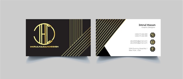 Vector business card design