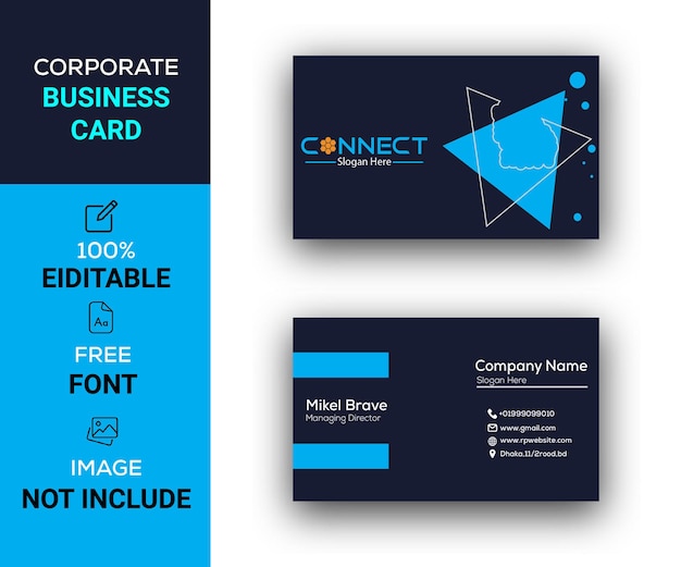 Vector business card design