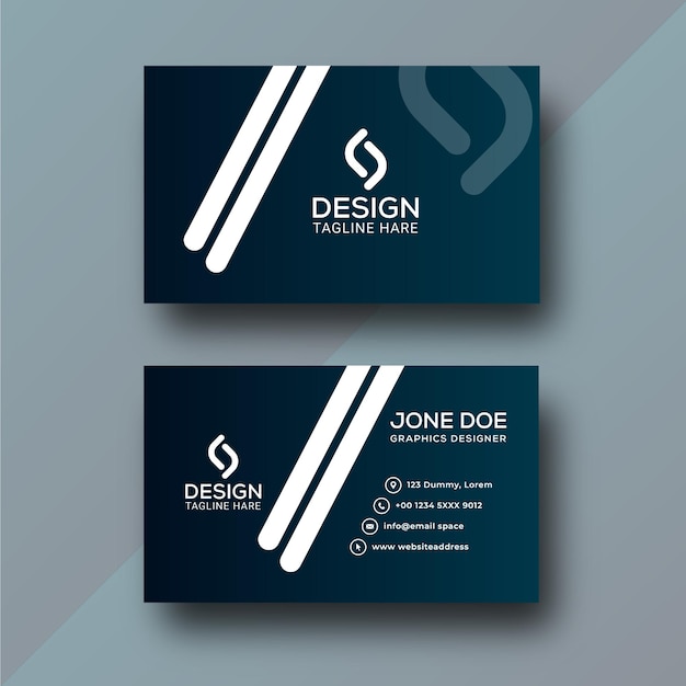 Vector business card design