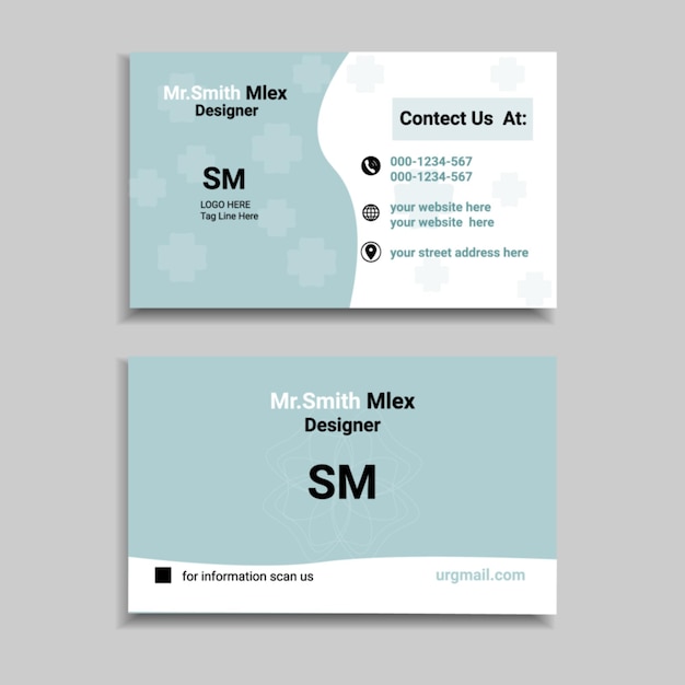 Vector business card design