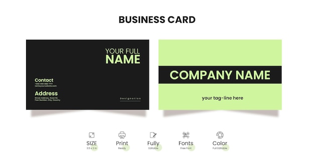 Vector business card design