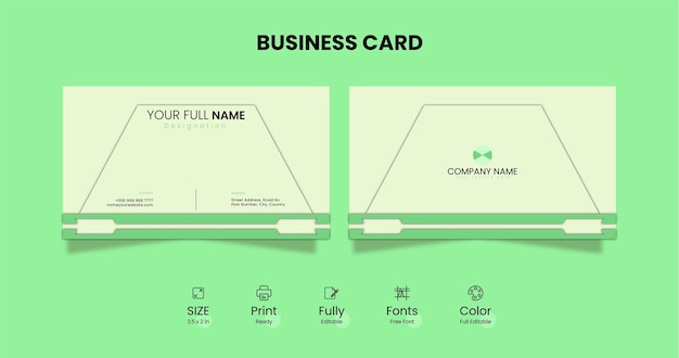 Vector business card design