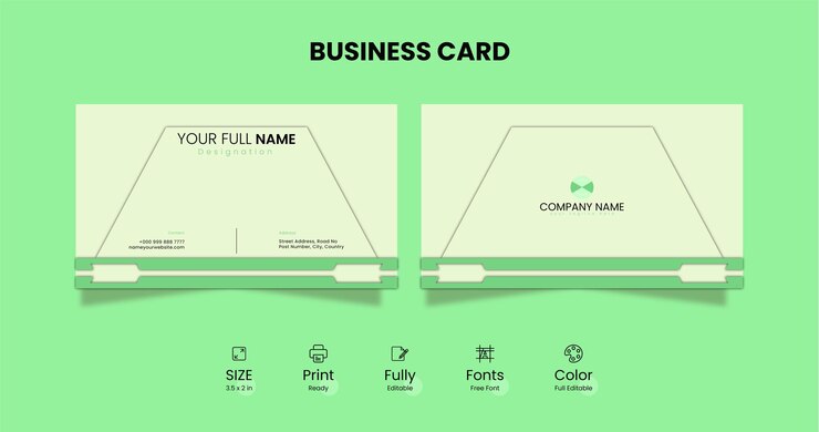 Vector business card design