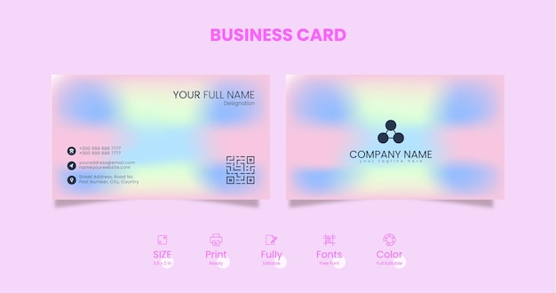 Vector business card design