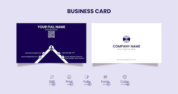 Vector business card design