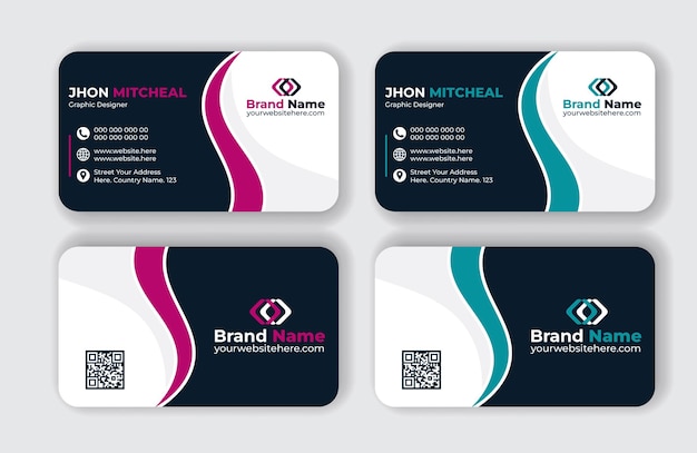 Vector business card design