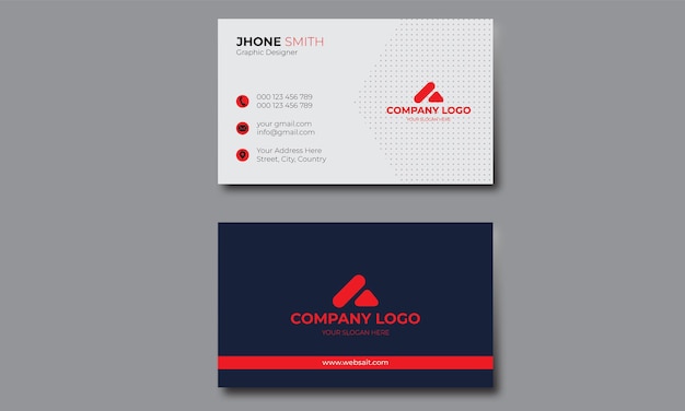 Vector business card design