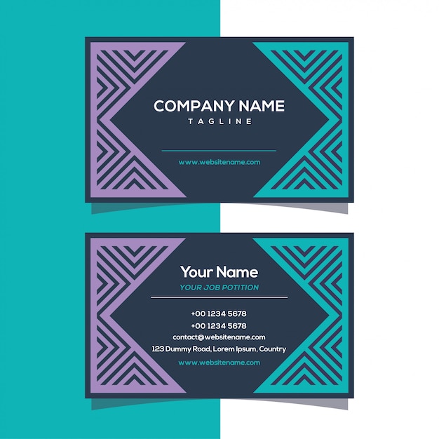 Business card Geometric design 