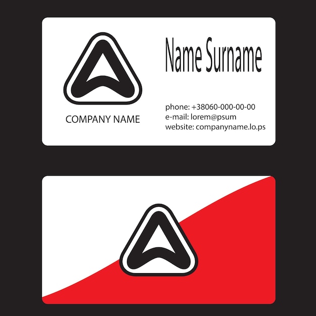 Буква логотипа визитной карточки