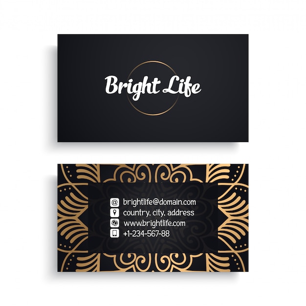 Business card. luxury template