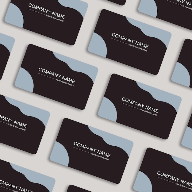 Vector business card mockup design.