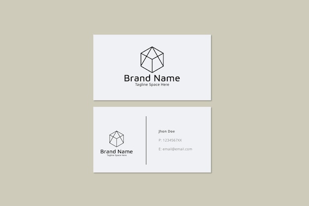 Vector business card mockup