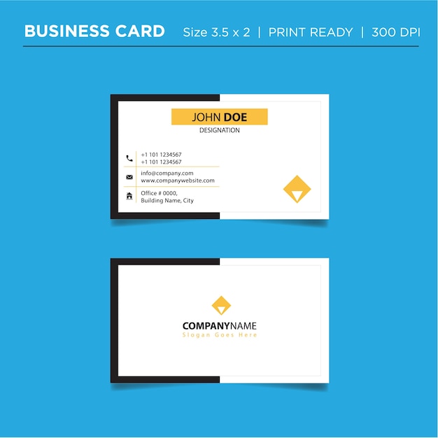 Vector business card modern design templates