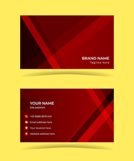 Vector business card modern template