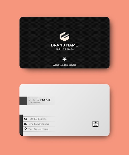 Vector business card modern template