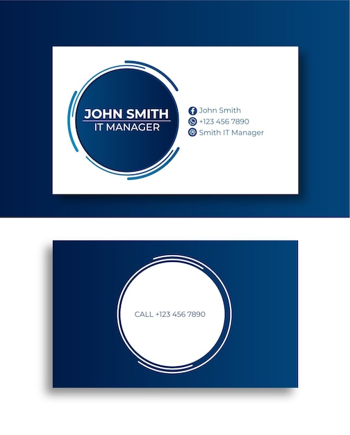 Vector business card new 2024