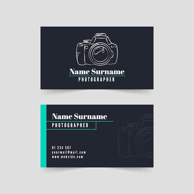 Vector business card pack template