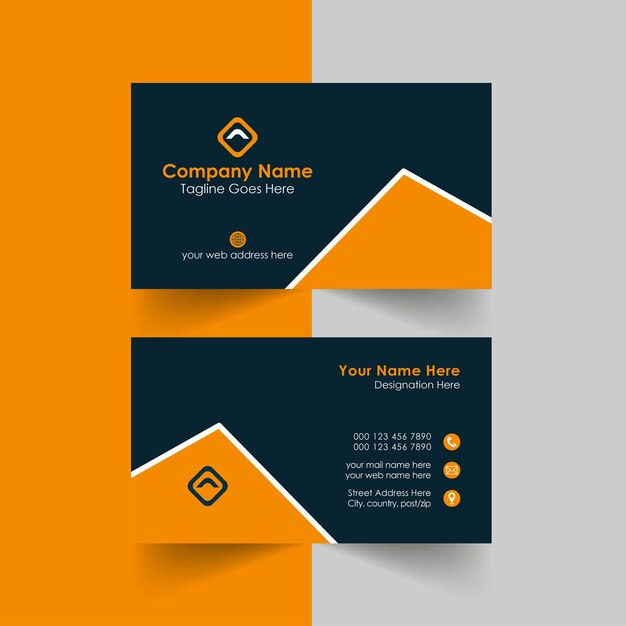Business card professional design free vector