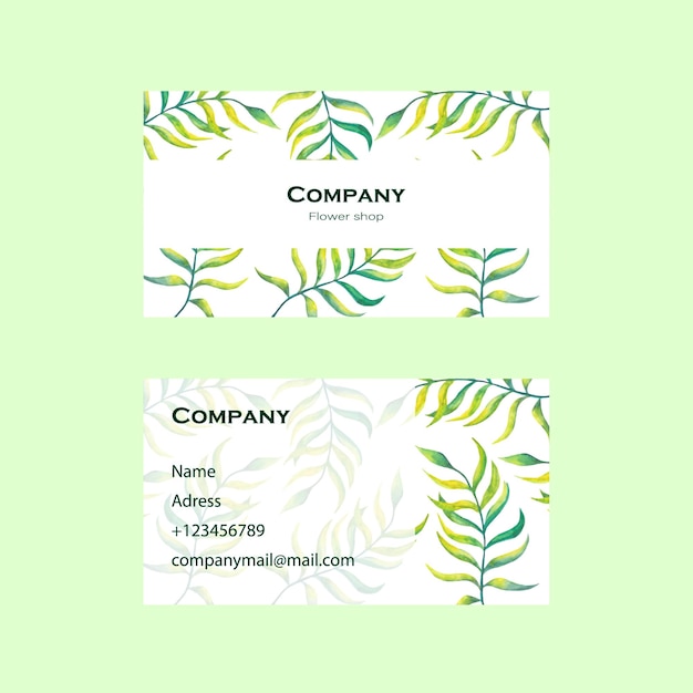 Business card sample